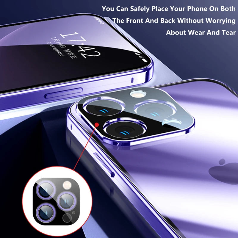 iPhone Magnetic Privacy Case with Camera Protection - iPhone 12 to 16 Pro Max