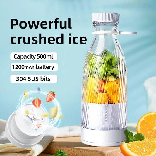 500ML Portable Juice Blender – Rechargeable & Compact