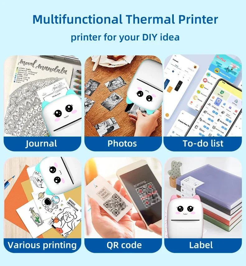 Mini Portable Thermal Photo Printer For Android & iOS