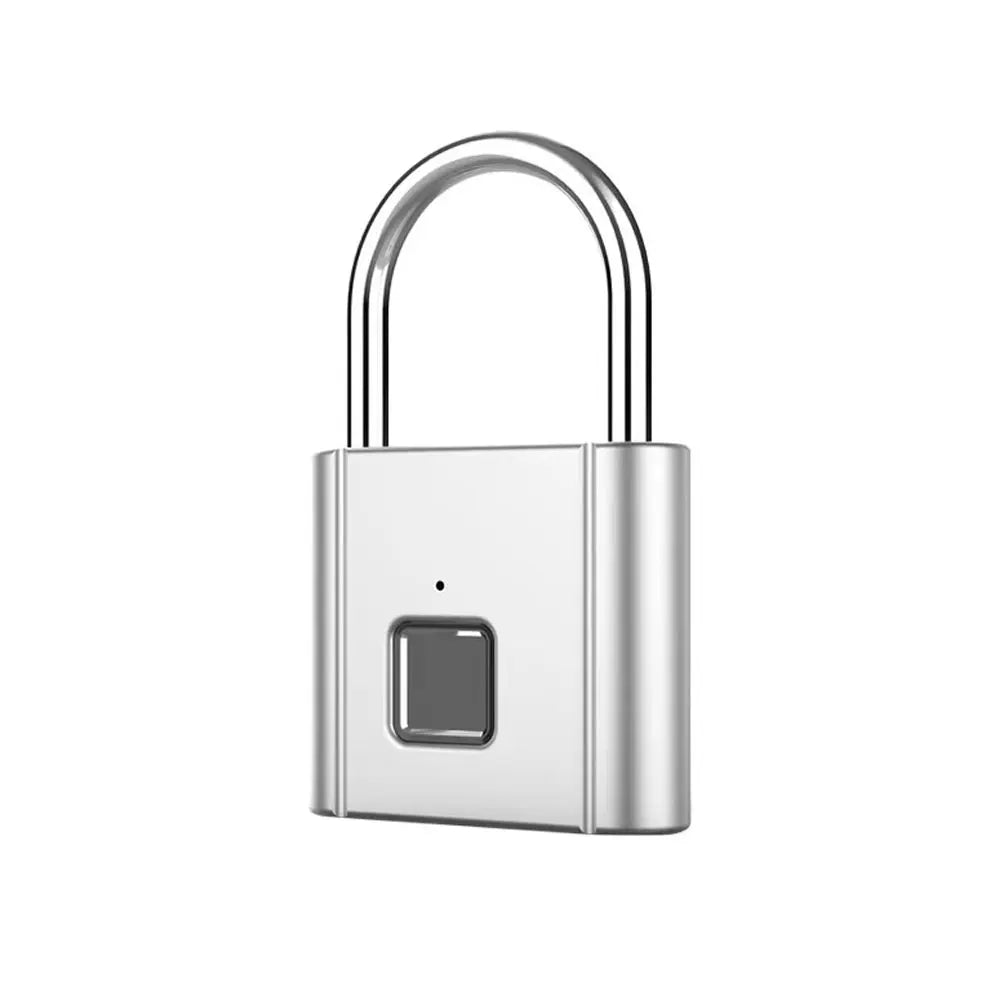 Biometric Fingerprint Padlock – USB Rechargeable & Waterproof