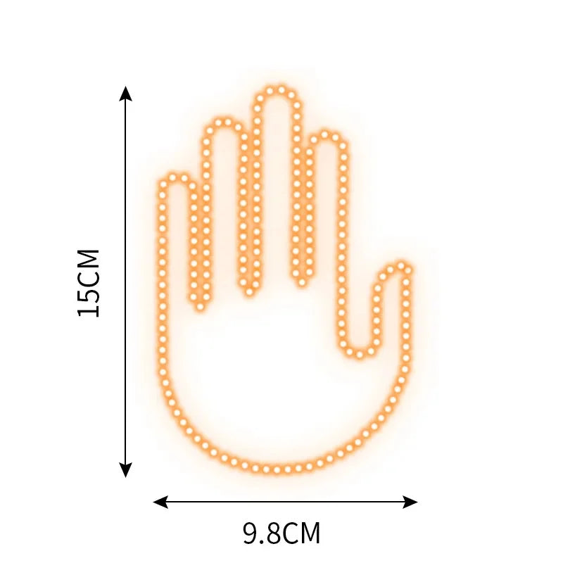 Remote-Controlled Middle Finger Car Light