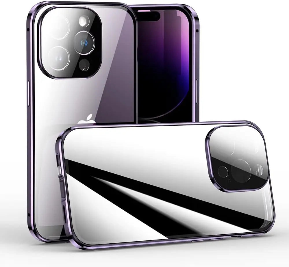 iPhone Magnetic Privacy Case with Camera Protection - iPhone 12 to 16 Pro Max