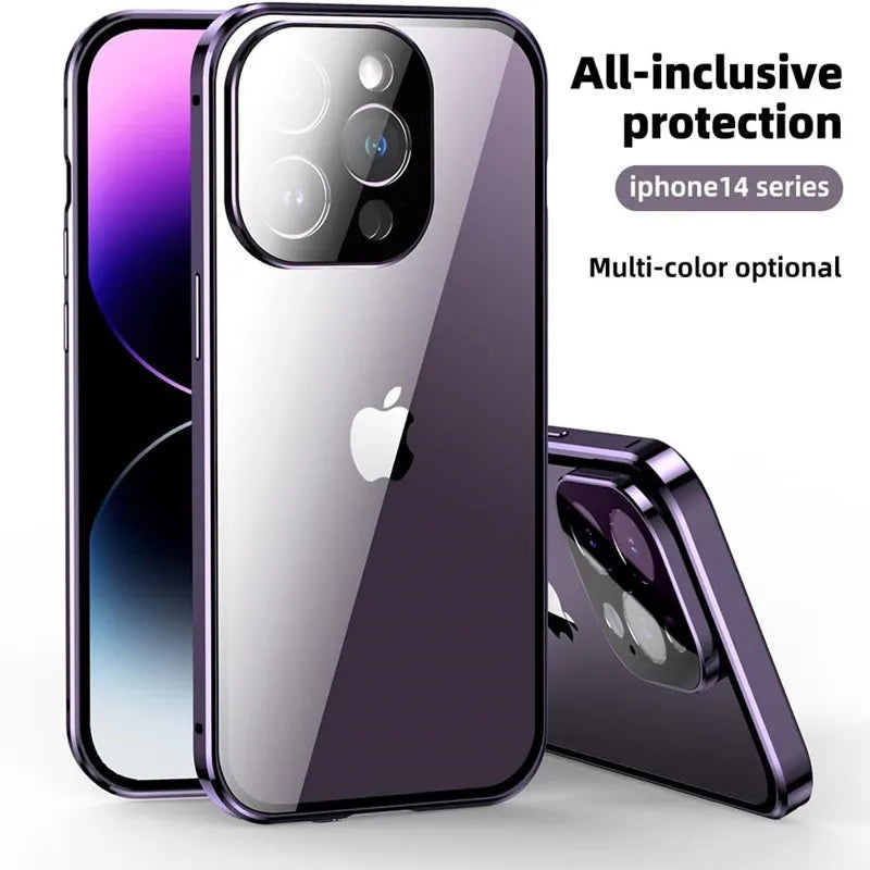 iPhone Magnetic Privacy Case with Camera Protection - iPhone 12 to 16 Pro Max